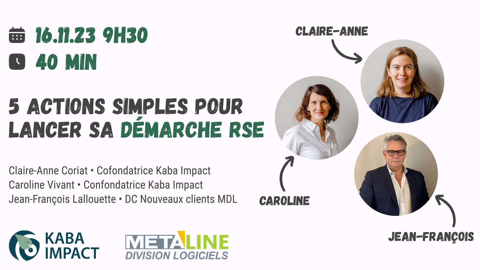 Replay du Webinar : 5 actions simple pour lancer sa démarche RSE